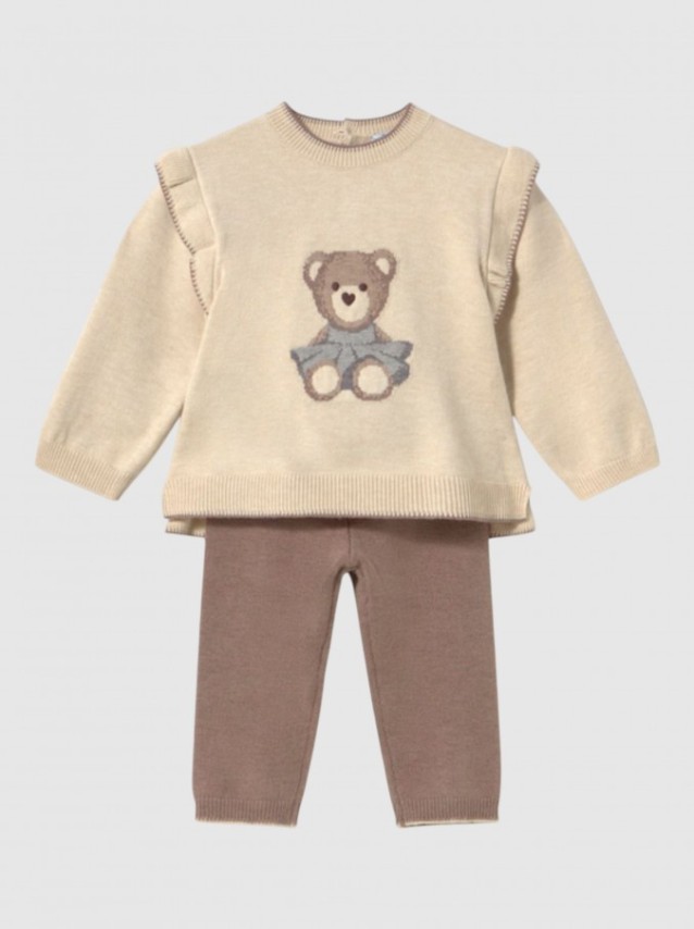 Conjunto 2 Peças Mayoral Menina Conj Calça Tricô