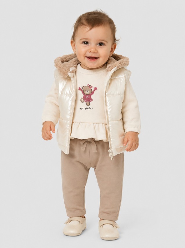 Conjunto 3 Peças Mayoral Menina Chandal Chaleco