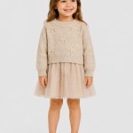 Vestido Mayoral Menina Vestido Tric� Comb. La�os