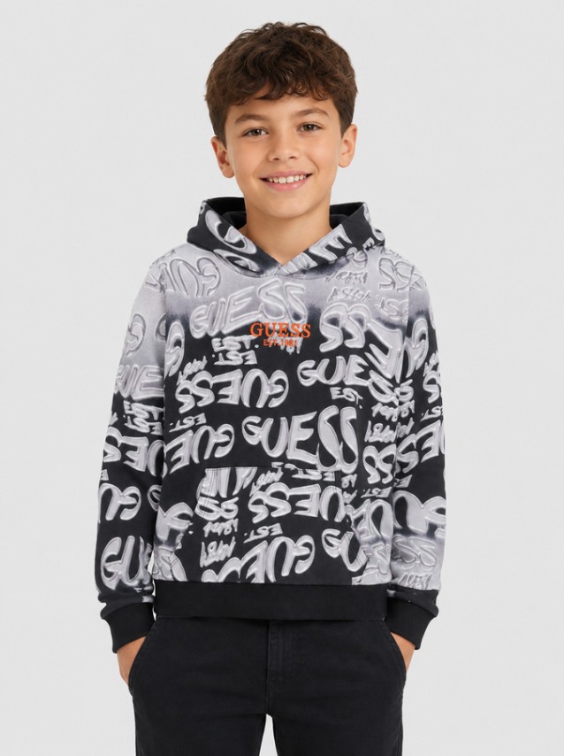 Sweatshirt Guess Menino Hooded Ls Active Top