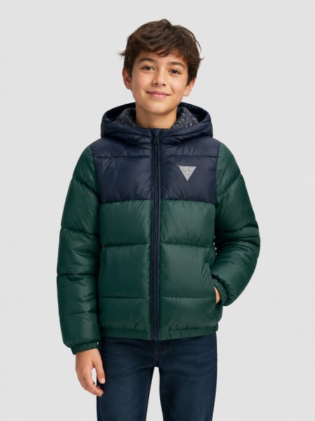 Casaco Guess Menino Polyester Hooded Ls Puffer Jac Casaco Guess Menino Polyester Hooded Ls Puffer Jac