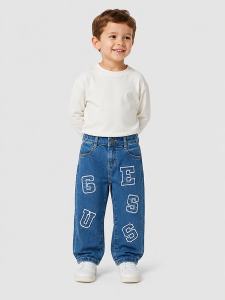 Jeans Guess Menino Oversize Balloon Stretch Denim