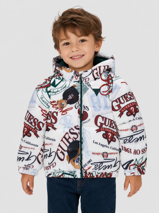 Casaco Guess Menino Polyester Hooded Ls Puffer Jac