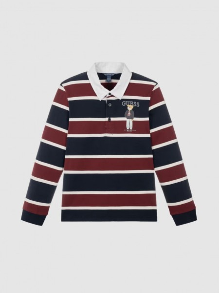 Polo Guess Menino Heavy Jersey Ls Polo
