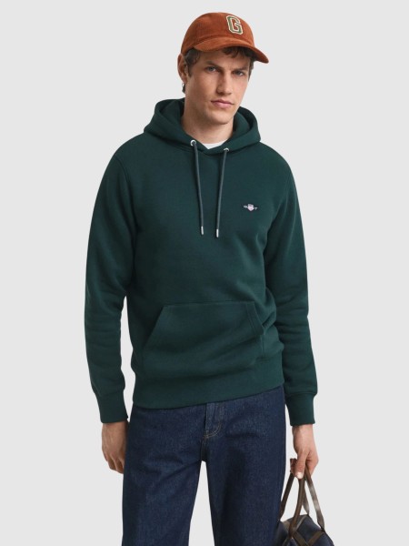 Sweatshirt Gant Homem Reg Shield Hoodie