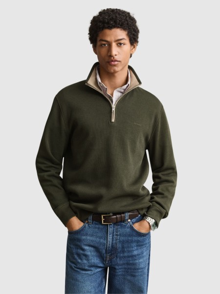 Sweatshirt Gant Homem Sacker Rib Half Zip
