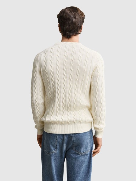 Camisola Gant Homem Cotton Cable C-Neck