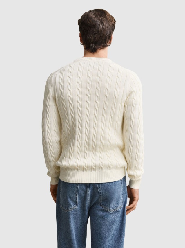 Camisola Gant Homem Cotton Cable C-Neck