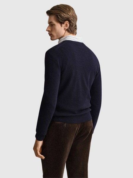 Camisola Gant Homem Superfine Lambswool V-Neck