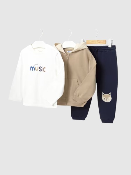 Conjunto 3 Pe�as Mayoral Menino Fato Treino 3 Pe�as