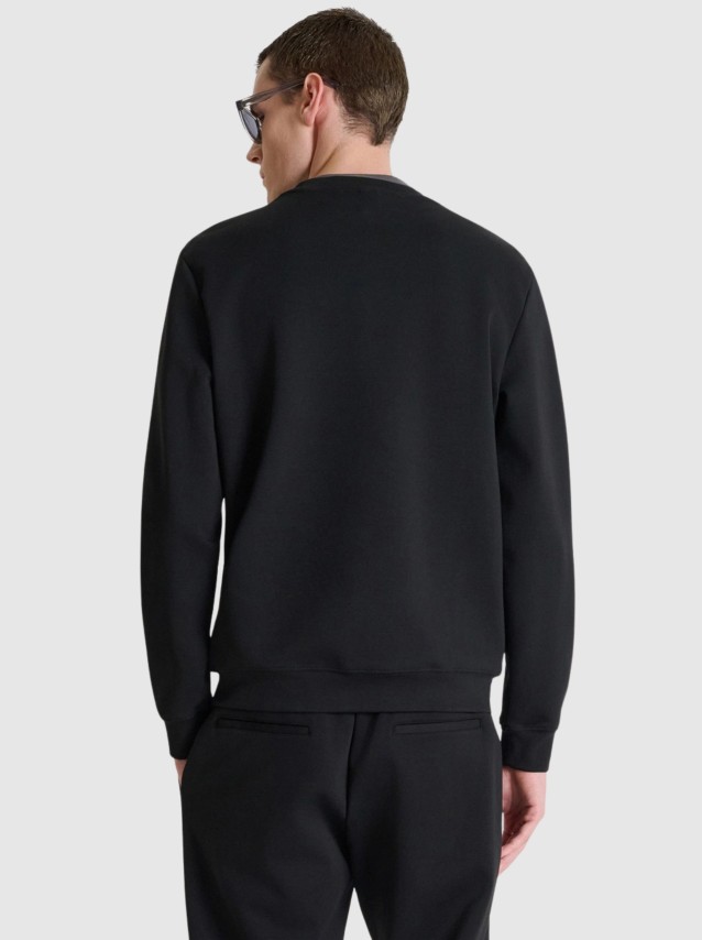 Sweatshirt Antony Morato Homem Sweatshirt Regular Fit Interlock Fabric With Plate On Heart