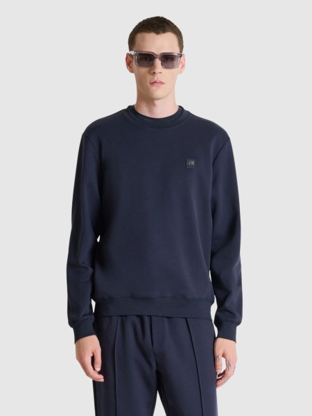 Sweatshirt Antony Morato Homem Sweatshirt Regular Fit Interlock Fabric With Plate On Heart Sweatshirt Antony Morato Homem Sweatshirt Regular Fit Interlock Fabric With Plate On Heart