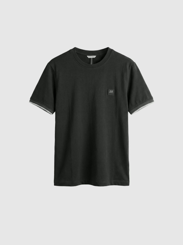T-Shirt Antony Morato Homem  Regular  Fit In Soft Jersey Cotton Fabric  With Rib On Cuffs And Foam L