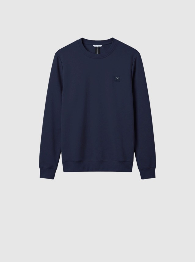 Sweatshirt Antony Morato Homem Sweatshirt Regular Fit Interlock Fabric With Plate On Heart