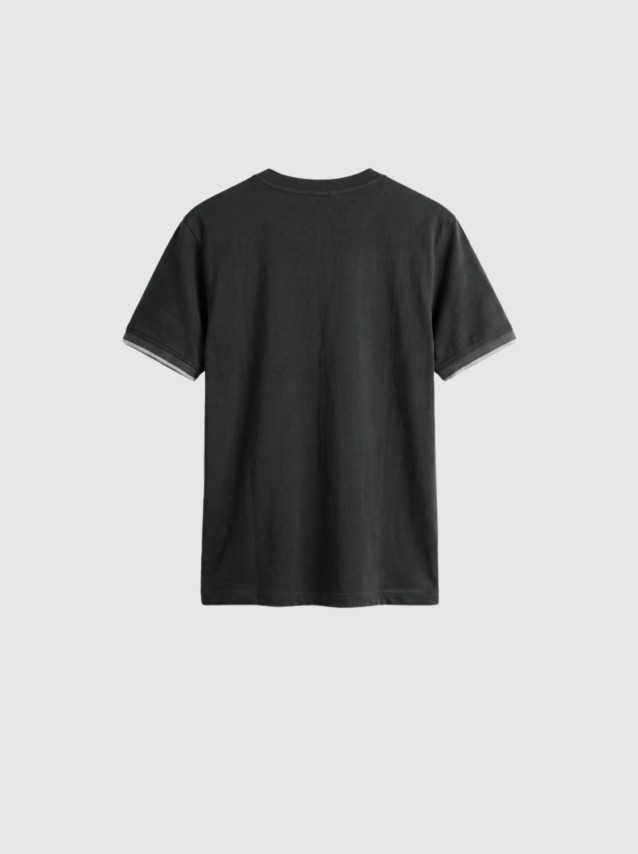 T-Shirt Antony Morato Homem  Regular  Fit In Soft Jersey Cotton Fabric  With Rib On Cuffs And Foam L