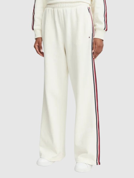 Calças Tommy Hilfiger Mulher Wide Leg Jogger Calças Tommy Hilfiger Mulher Wide Leg Jogger