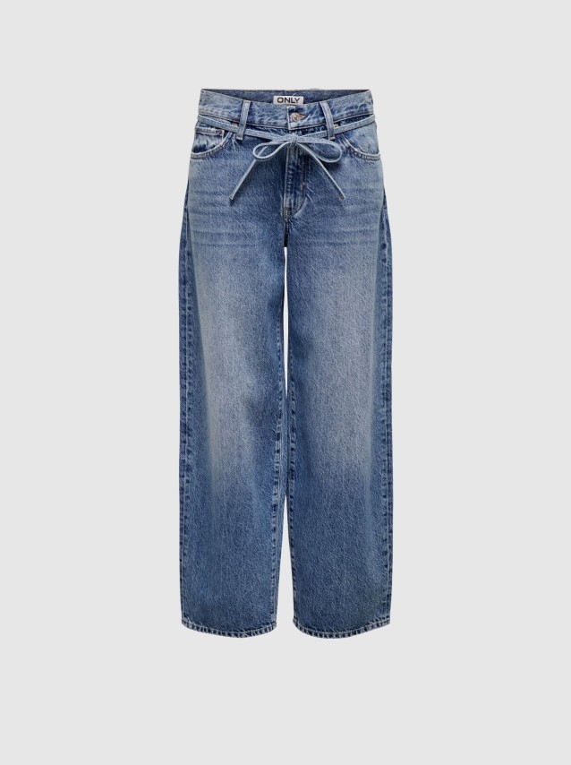 Jeans Only Mulher Onlgianna Mw Straight Dnm Dot596 Noos