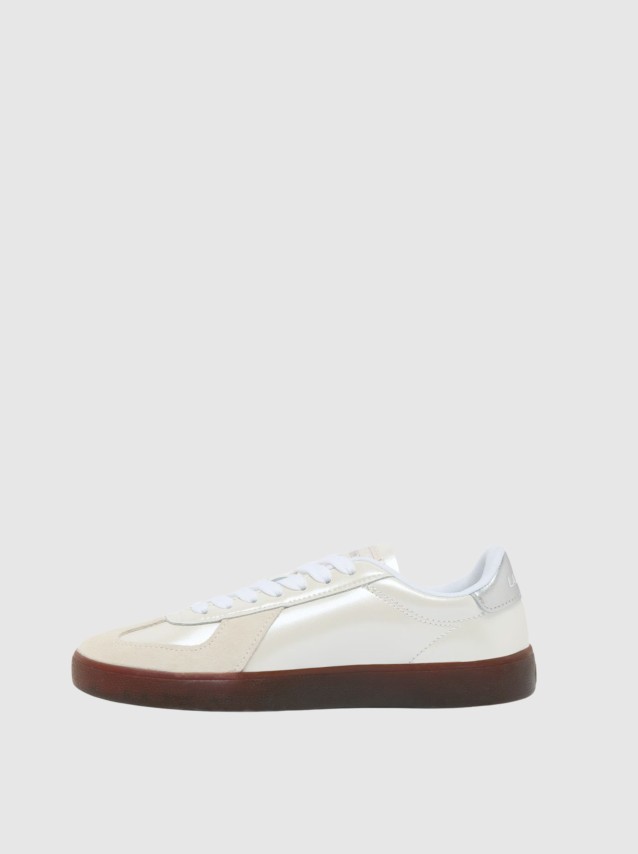 Sapatilha Lacoste Mulher Womens Baseshot Pro Silver & Cream Pack Sneakers