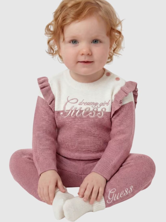 2 Peças Guess Menina Set: Ls Sweater + Sweater Pant