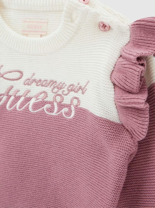 2 Pe�as Guess Menina Set: Ls Sweater + Sweater Pant