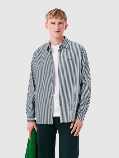 Camisa Lacoste Homem Casual Shirts Male Adult Woven Camisa Lacoste Homem Casual Shirts Male Adult Woven