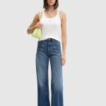 Jeans Tommy Jeans Mulher Claire High Rise Wide Bja130