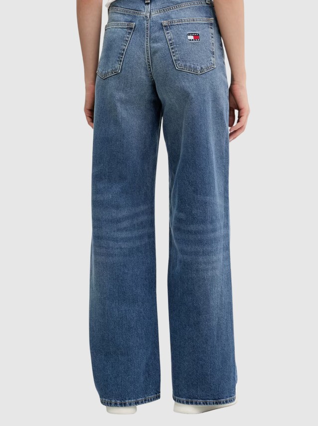 Jeans Tommy Jeans Mulher Claire High Rise Wide Bja130