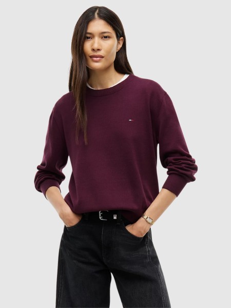 Camisola Tommy Jeans Mulher Tjw Essential Crew Sweater Ext