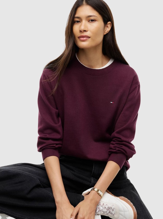 Camisola Tommy Jeans Mulher Tjw Essential Crew Sweater Ext