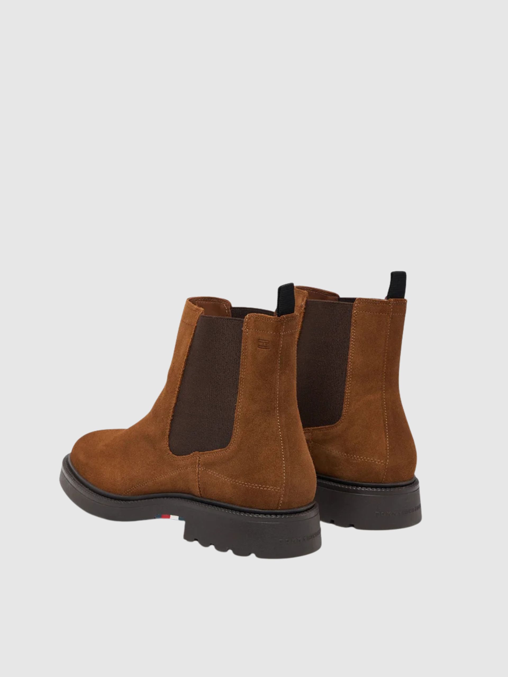 Bota Tommy Hilfiger Homem Corporate Casual Suede Chelsea