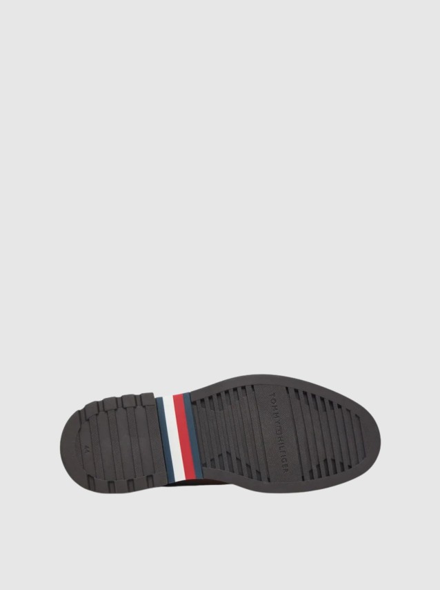 Bota Tommy Hilfiger Homem Corporate Casual Suede Chelsea
