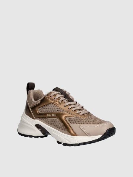 Sapatilha Calvin Klein Mulher Hike Run Ckstripe Mesh Met Sapatilha Calvin Klein Mulher Hike Run Ckstripe Mesh Met