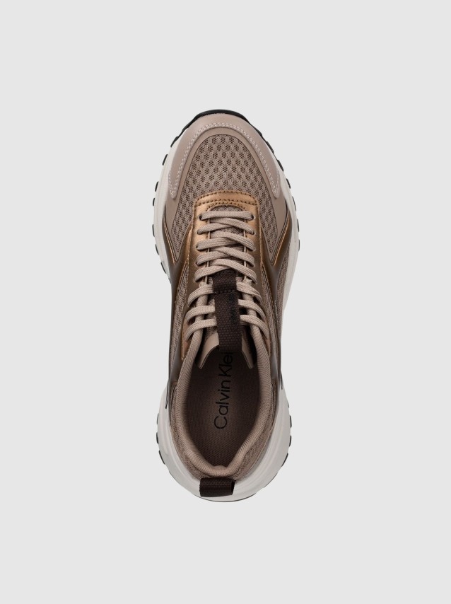 Sapatilha Calvin Klein  Mulher Hike Run Ckstripe Mesh Met