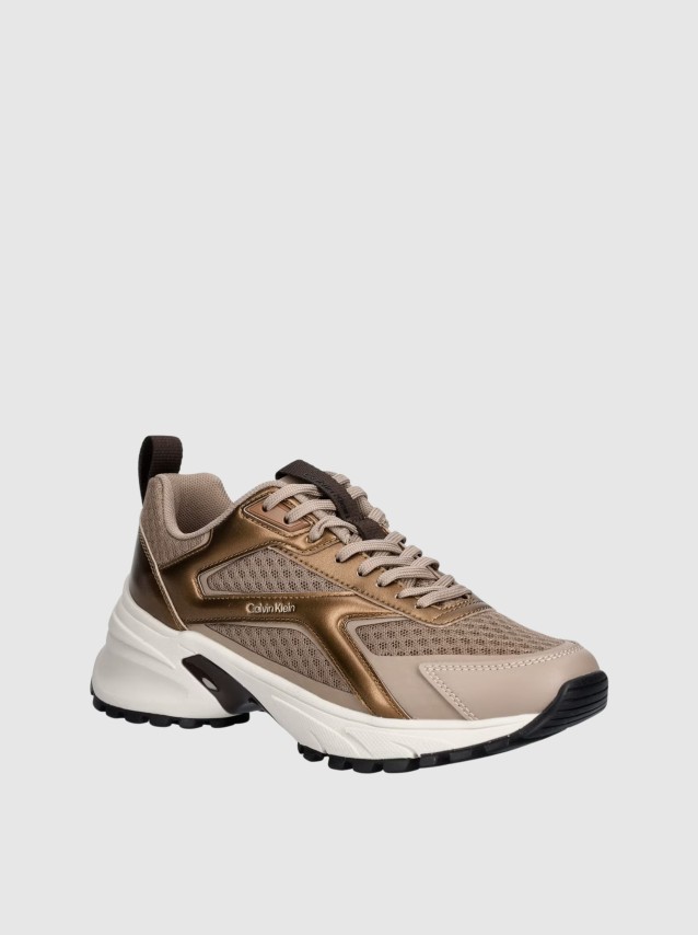 Sapatilha Calvin Klein Mulher Hike Run Ckstripe Mesh Met
