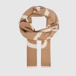 Cachecol Calvin Klein Mulher Bold Logo 2-Tone Jac?quard Scarf