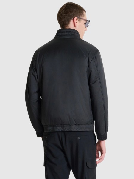 Casaco Antony Morato Homem Coat Regular Fit In Nylon Shioze Fabric With Ecopadding And Logoed Metal 