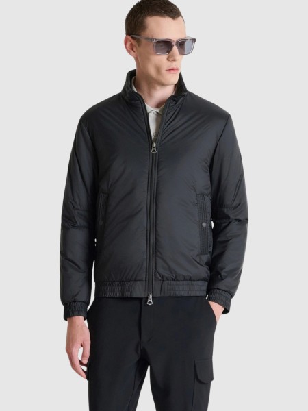 Casaco Antony Morato Homem Coat Regular Fit In Nylon Shioze Fabric With Ecopadding And Logoed Metal 