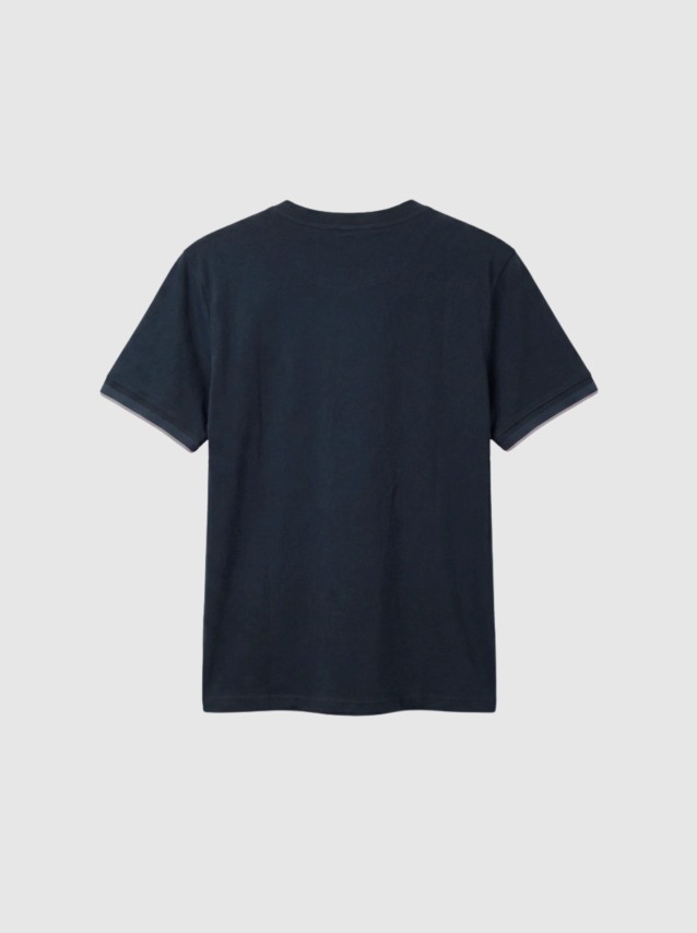 T-Shirt Antony Morato Homem  Regular  Fit In Soft Jersey Cotton Fabric  With Rib On Cuffs And Foam L