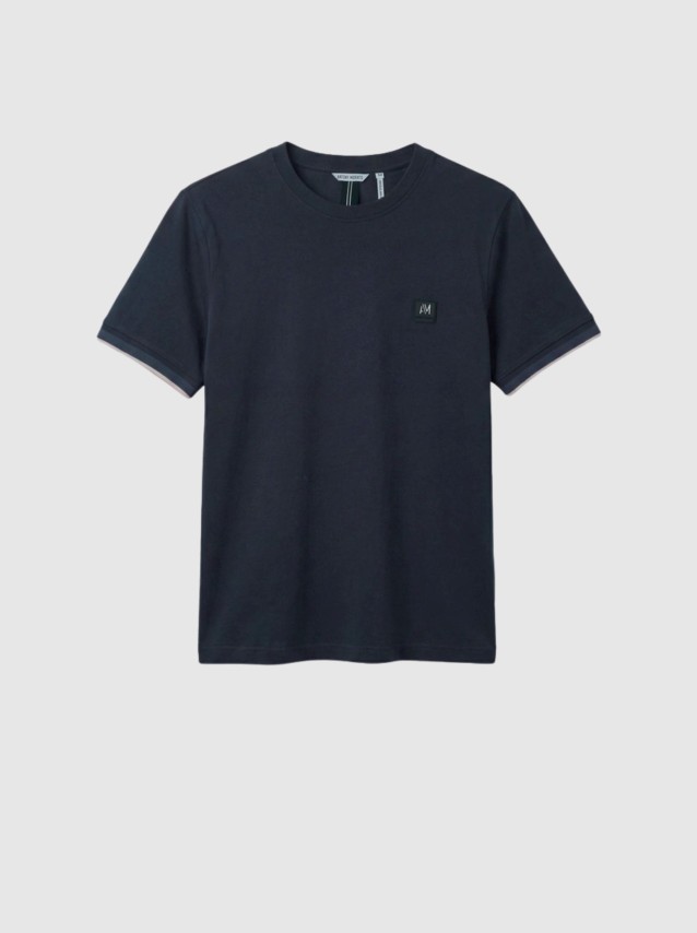 T-Shirt Antony Morato Homem  Regular  Fit In Soft Jersey Cotton Fabric  With Rib On Cuffs And Foam L