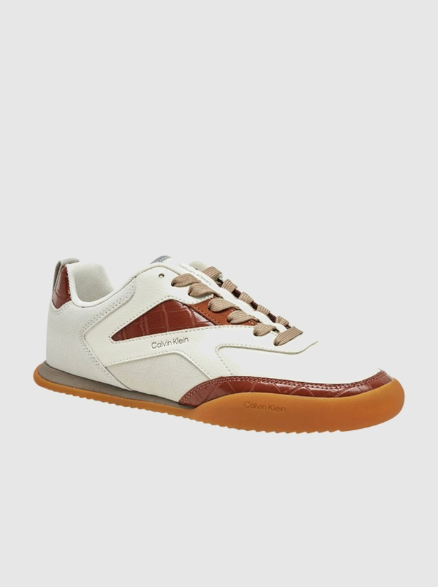 Sapatilha Calvin Klein Mulher Low Pro Runner Laceup Lth Croco