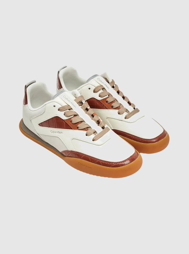 Sapatilha Calvin Klein  Mulher Low Pro Runner Laceup Lth Croco