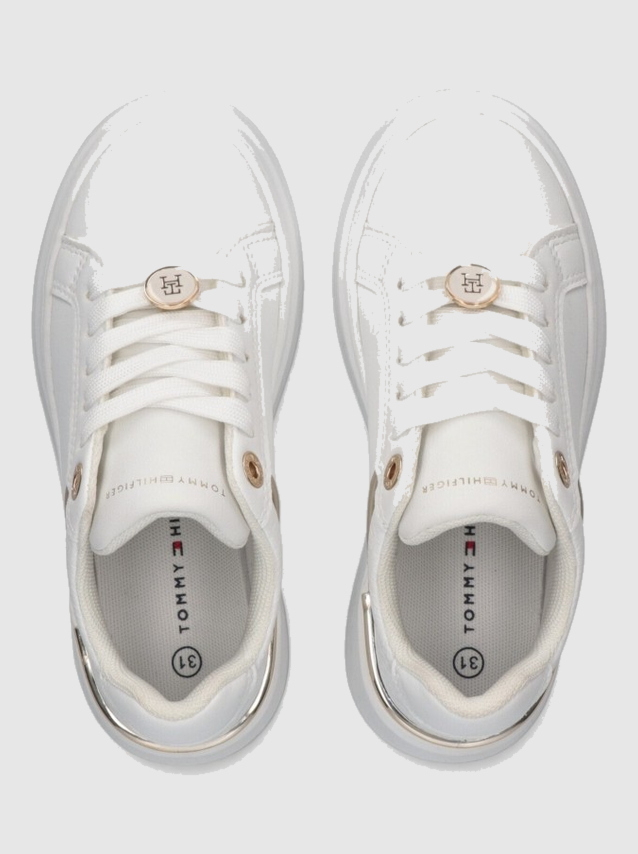 Sapatilha Tommy Hilfiger Menina Low Cut Lace-Up Sneaker White