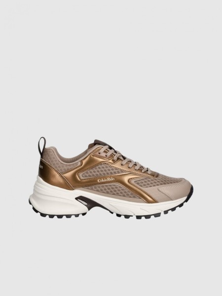 Sapatilha Calvin Klein Mulher Hike Run Ckstripe Mesh Met Sapatilha Calvin Klein Mulher Hike Run Ckstripe Mesh Met