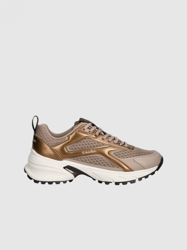 Sapatilha Calvin Klein Mulher Hike Run Ckstripe Mesh Met
