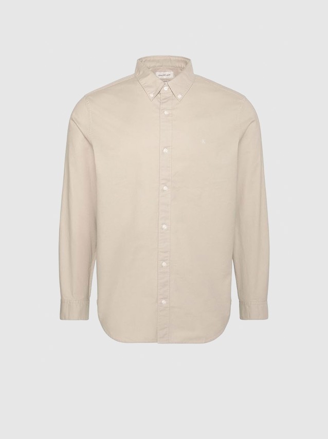 Camisa Calvin Klein Homem Ls Solid Oxford Classic Shirt