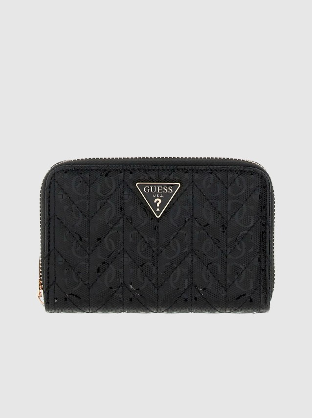 Carteira Guess Mulher Stacey Slg Medium Zip Around