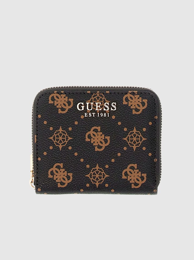 Carteira Guess Mulher Emelie Logo Slg Sml Zip Around