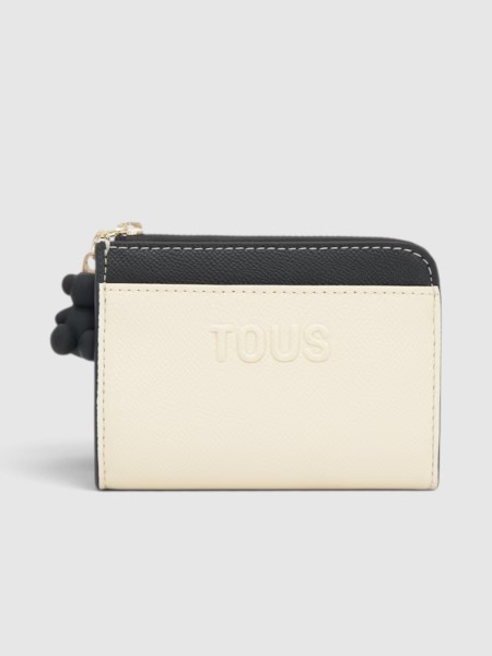 Carteira Tous Mulher Monedero L. Audree Saff Negro-Beige Carteira Tous Mulher Monedero L. Audree Saff Negro-Beige