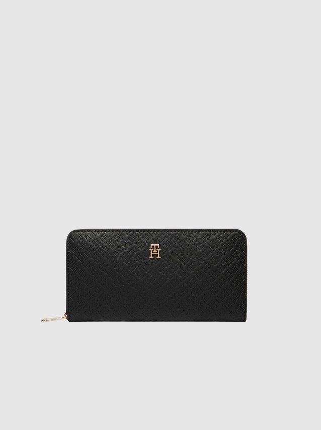 Carteira Tommy Hilfiger Mulher Th Icon Lrg Za Mono