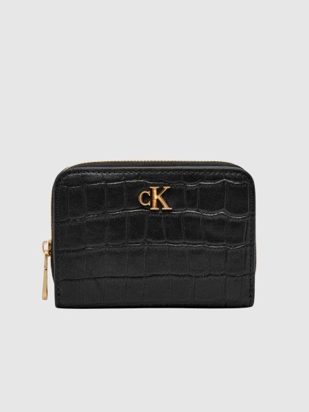 Carteira Calvin Klein Mulher Ck Croc Medium Flap Zip Around Carteira Calvin Klein Mulher Ck Croc Medium Flap Zip Around
